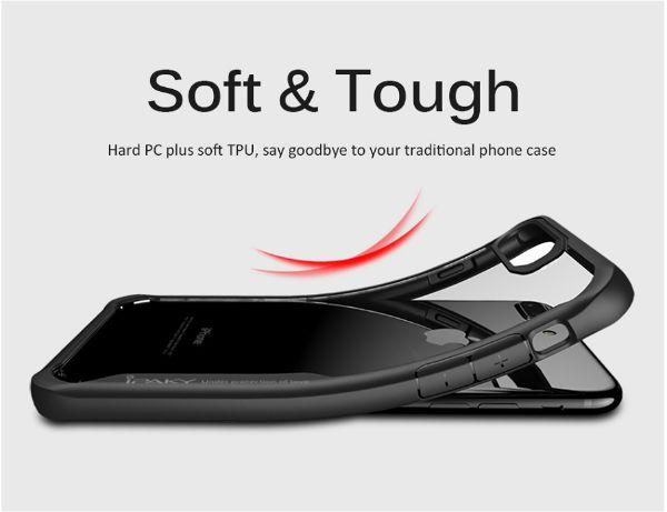 Apple iphone 7 – Black transparent shockproof-2 shop in factory