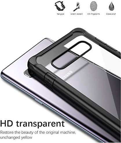 Samsung S10 Plus – Black transparent Shockproof case 2 – shop in factory