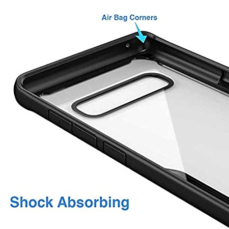 Samsung S10 Plus – Black transparent Shockproof case 3 – shop in factory