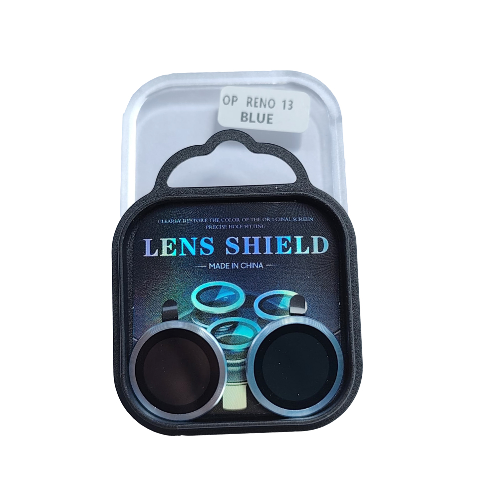 Camera Lens Protector and Aluminum Alloy Rings - (BLUE)