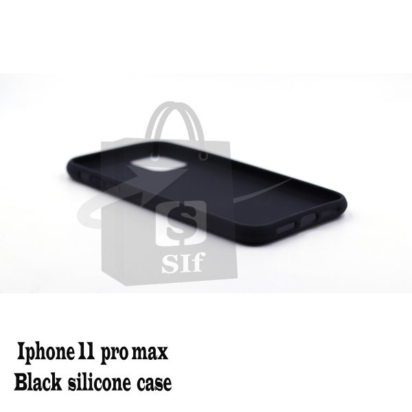 Apple iphone 11 pro max – Black silicone case 2