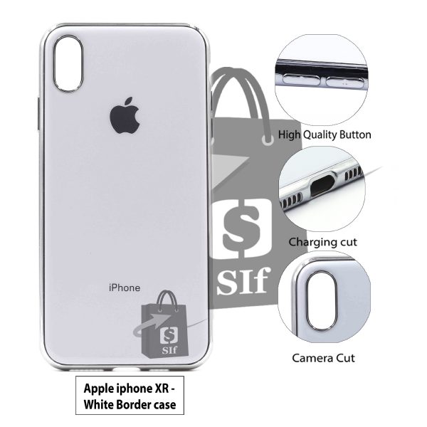 Apple iphone XR – White border case 1