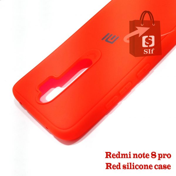 Redmi note 8 pro Red silicone case 3