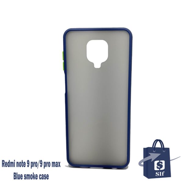 REDMI NOTE 9 PEO - BLUE SMOKE TRANSPARENT CASE