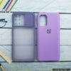 ONEPLUS 8T-9R GRAY SHUTTER AND PURPLE SILICONE PROTECTION CASE