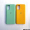 ONEPLUS 9R - LIGHT BLUE & YELLOW SILICONE PROTECTION CASE