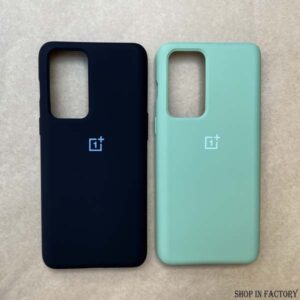ONEPLUS 9RT - BLACK AND LIGHT GREEN ORIGINAL SILICONE CASE