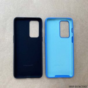 ONEPLUS 9RT - BLACK AND SKY BLUE ORIGINAL SILICONE CASE 1