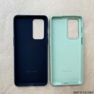 ONEPLUS 9RT - BLACK AND LIGHT GREEN ORIGINAL SILICONE CASE 2