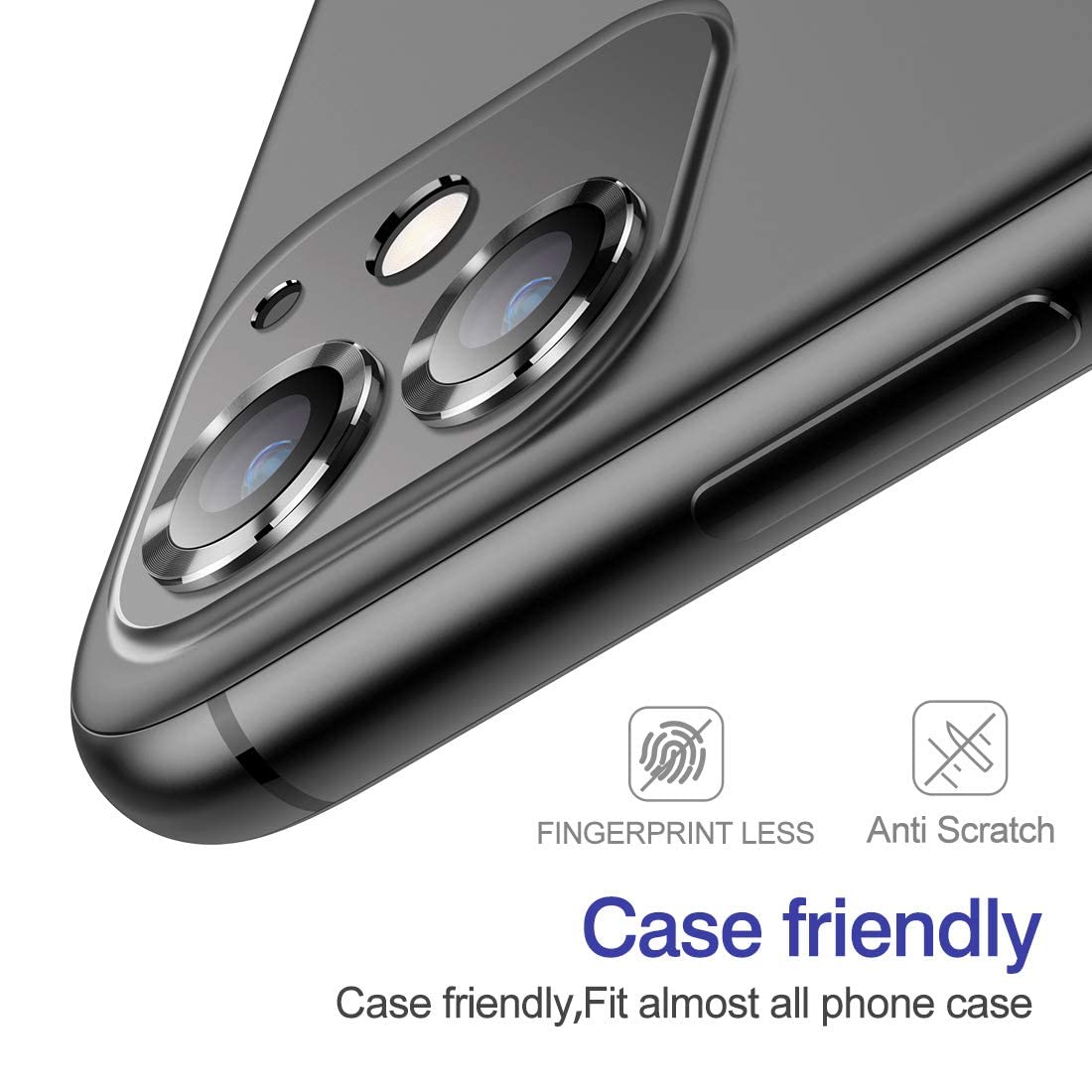 Glass Lens Ring Cover 11-11 pro-11 pro max-12-12 pro-12 mini black 5